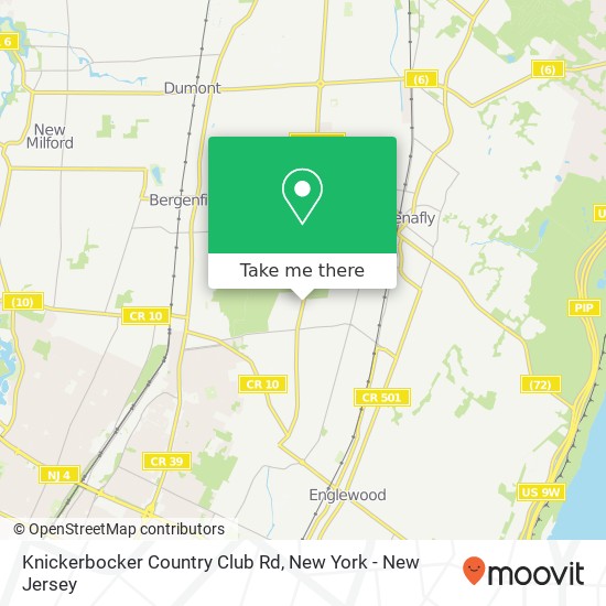 Mapa de Knickerbocker Country Club Rd