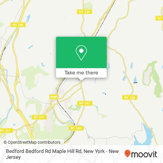 Mapa de Bedford Bedford Rd Maple Hill Rd