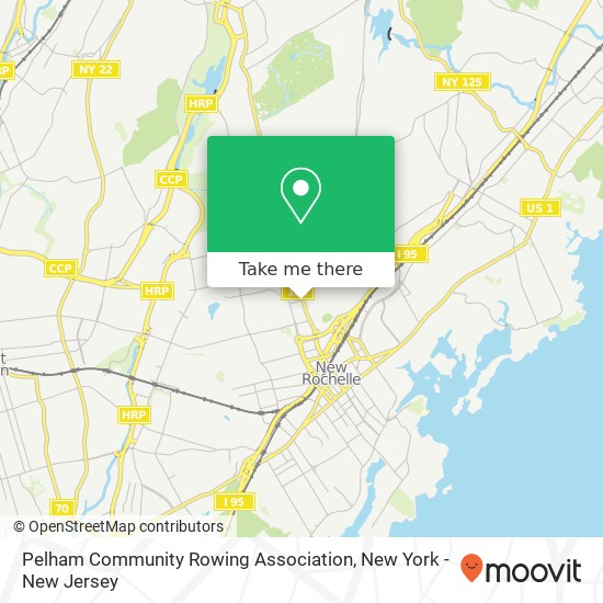 Mapa de Pelham Community Rowing Association