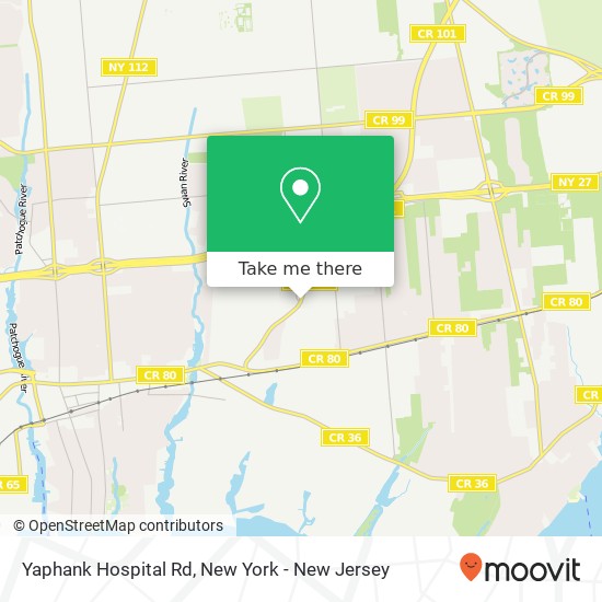 Yaphank Hospital Rd map