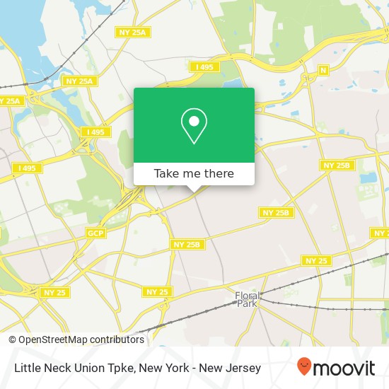 Little Neck Union Tpke map