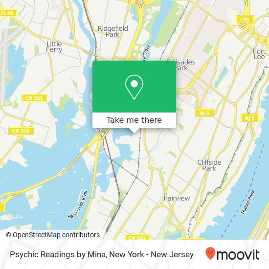 Psychic Readings by Mina map