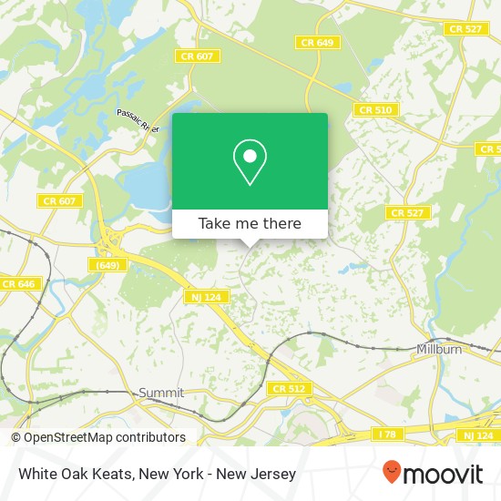 Mapa de White Oak Keats