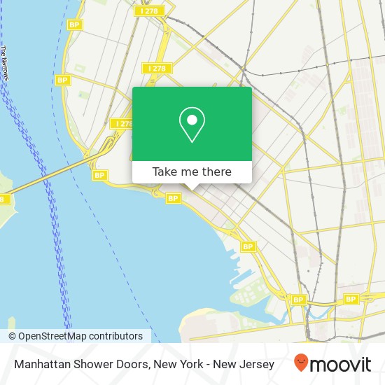 Manhattan Shower Doors map