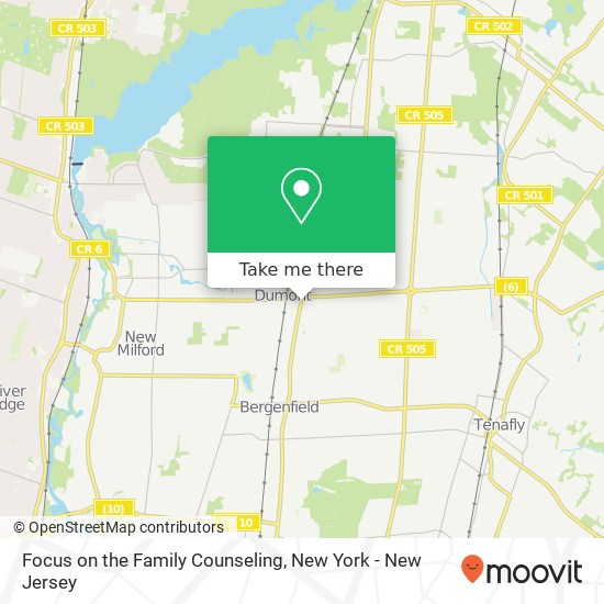 Focus on the Family Counseling map