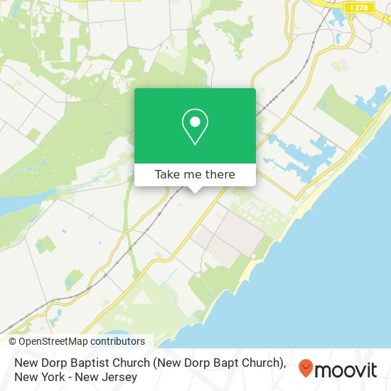 New Dorp Baptist Church map