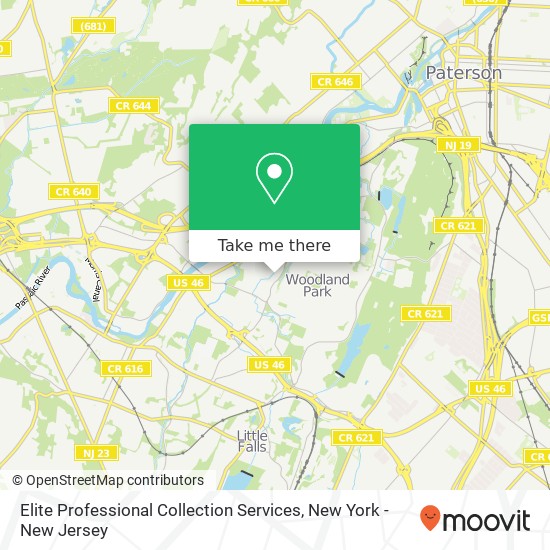 Mapa de Elite Professional Collection Services