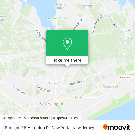 Mapa de Springs- / E Hampton Dr