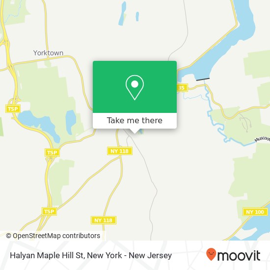 Halyan Maple Hill St map
