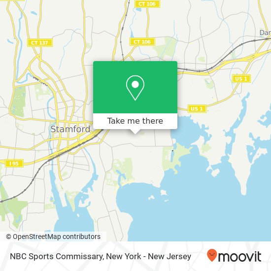 Mapa de NBC Sports Commissary