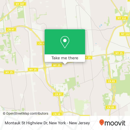 Mapa de Montauk St Highview Dr