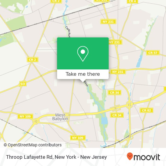 Throop Lafayette Rd map