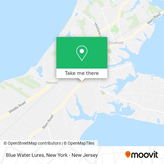 Blue Water Lures map