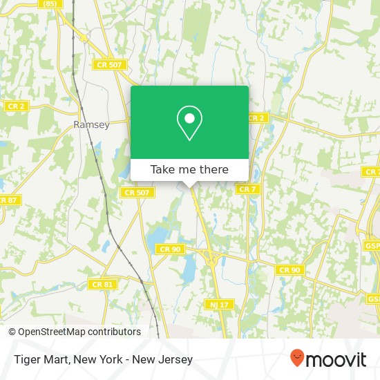 Mapa de Tiger Mart