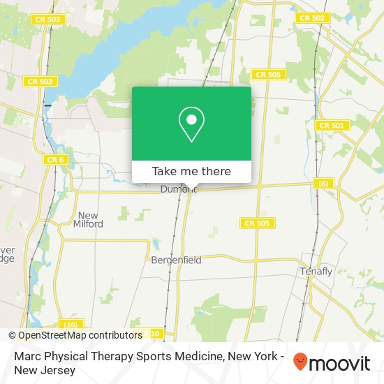Marc Physical Therapy Sports Medicine map