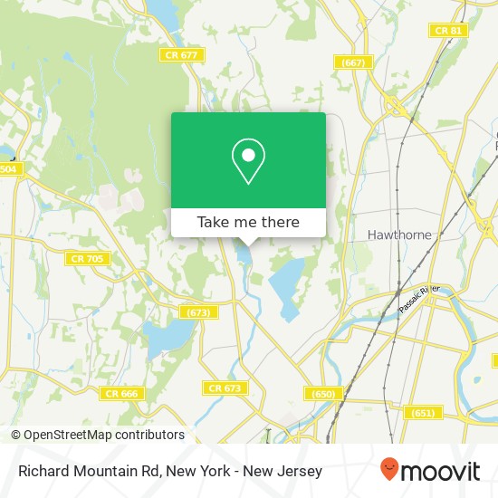 Richard Mountain Rd map