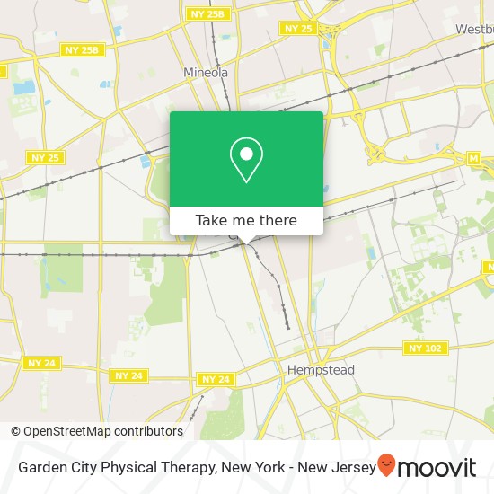 Garden City Physical Therapy map