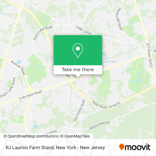 RJ Laurino Farm Stand map