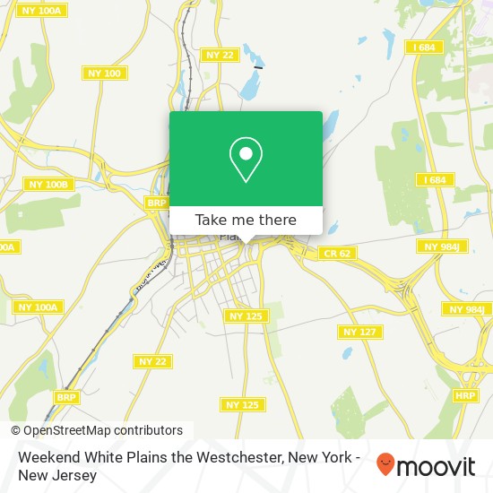 Mapa de Weekend White Plains the Westchester