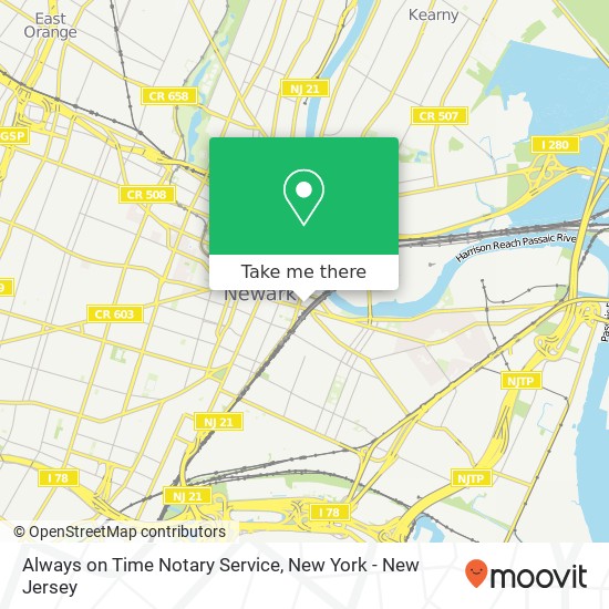 Mapa de Always on Time Notary Service