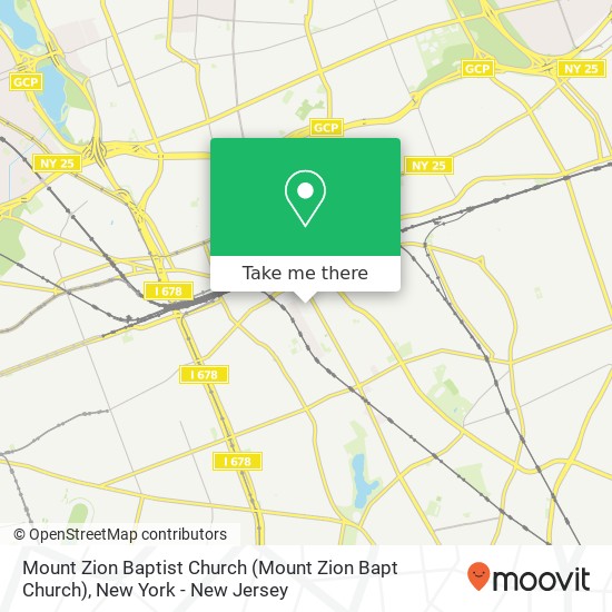 Mount Zion Baptist Church map