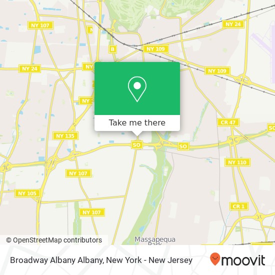 Mapa de Broadway Albany Albany