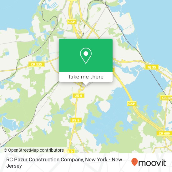 RC Pazur Construction Company map