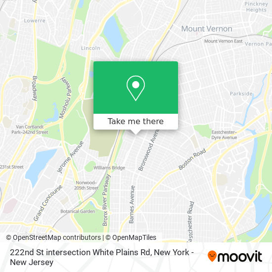 Mapa de 222nd St intersection White Plains Rd