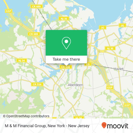 M & M Financial Group map