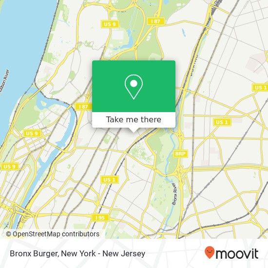 Bronx Burger map