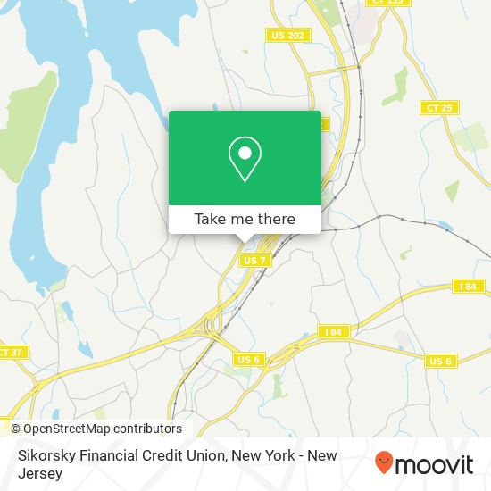 Mapa de Sikorsky Financial Credit Union