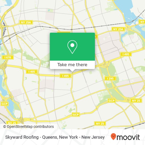 Skyward Roofing - Queens map