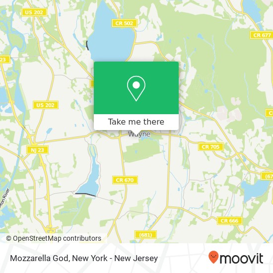 Mapa de Mozzarella God