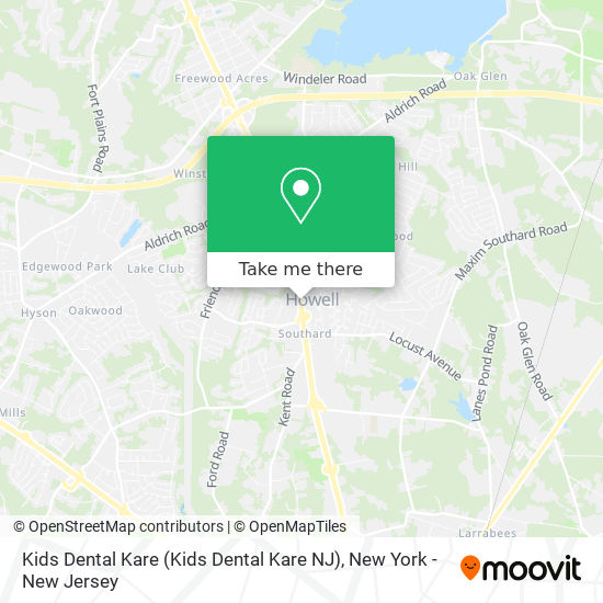 Mapa de Kids Dental Kare