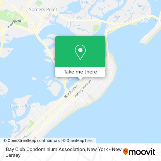 Mapa de Bay Club Condominium Association