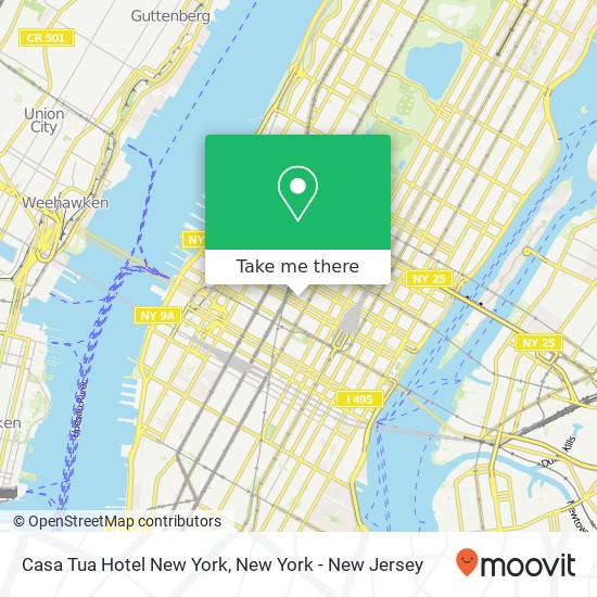 Casa Tua Hotel New York map
