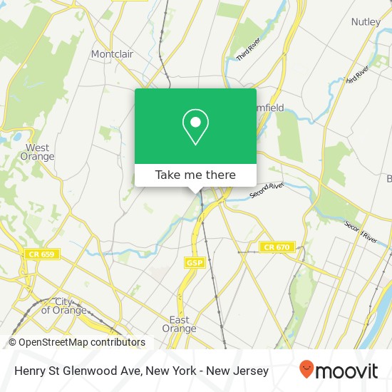 Henry St Glenwood Ave map