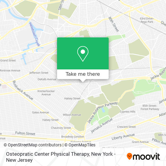 Osteopratic Center Physical Therapy map