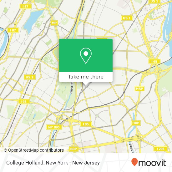 College Holland map