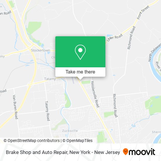 Brake Shop and Auto Repair map