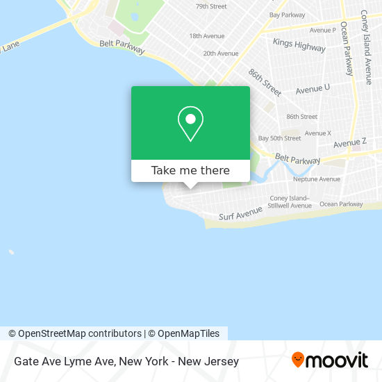 Mapa de Gate Ave Lyme Ave