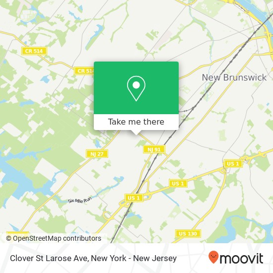 Mapa de Clover St Larose Ave
