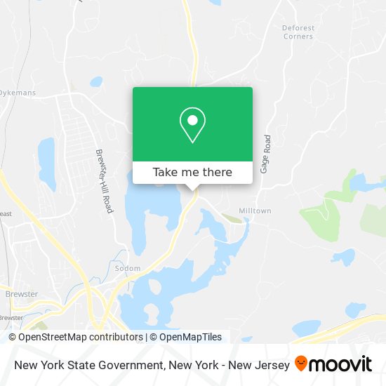 New York State Government map