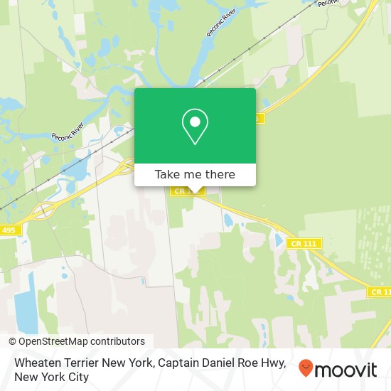 Wheaten Terrier New York, Captain Daniel Roe Hwy map