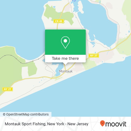 Montauk Sport Fishing map