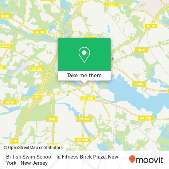 Mapa de British Swim School - la Fitness Brick Plaza