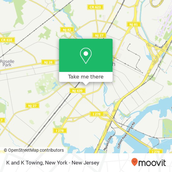 K and K Towing map