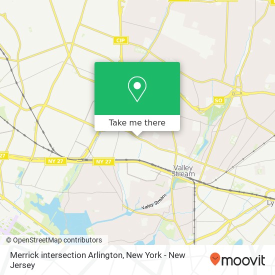 Mapa de Merrick intersection Arlington