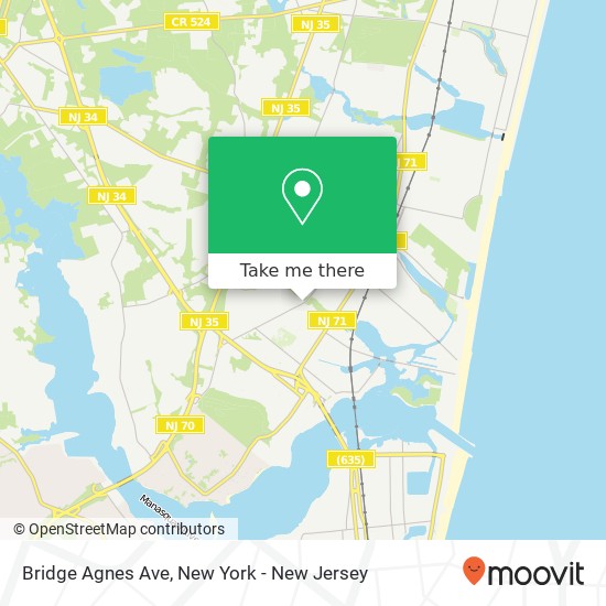 Mapa de Bridge Agnes Ave