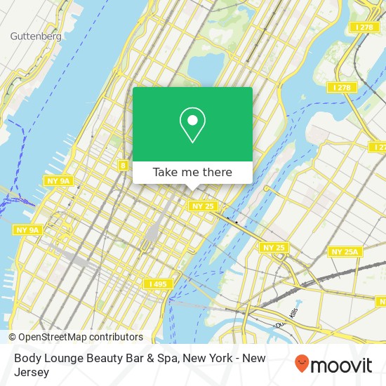 Body Lounge Beauty Bar & Spa map